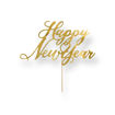 Picture of CAKE TOPPER HAPPY NEW YEAR GOLD 24CM